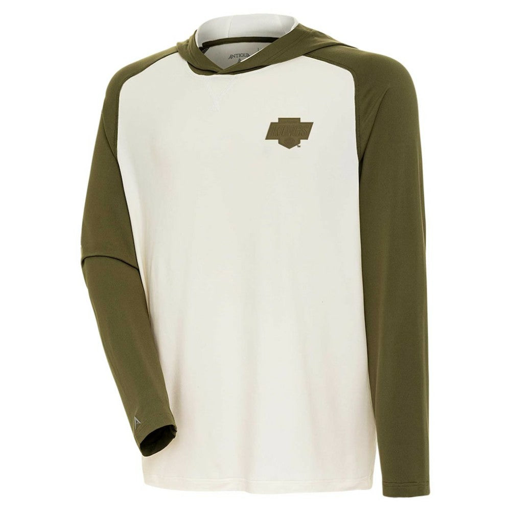 Los Angeles Kings Antigua Intrepid Sand Raglan Long Sleeve Hoodie T-Shirt -  NHL T-shirts