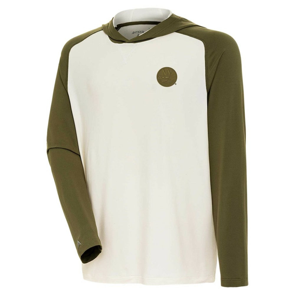 New York Islanders Antigua Intrepid Sand Raglan Long Sleeve Hoodie T-Shirt -  NHL T-shirts