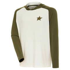 Dallas Stars Antigua Intrepid Sand Raglan Long Sleeve Hoodie T-Shirt -  NHL T-shirts