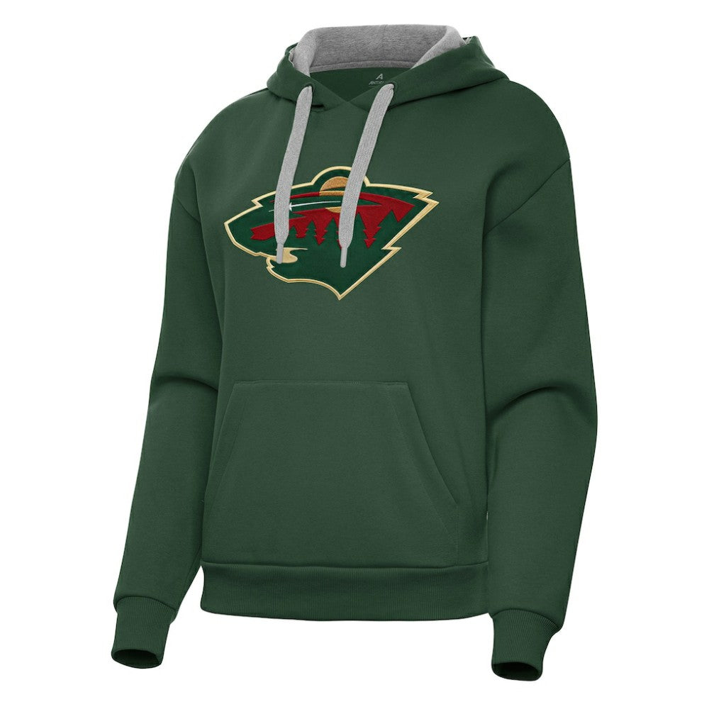 Minnesota Wild Antigua Women's Victory Pullover Hoodie -  NHL Hoodies