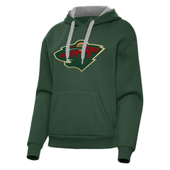 Minnesota Wild Antigua Women's Victory Pullover Hoodie -  NHL Hoodies