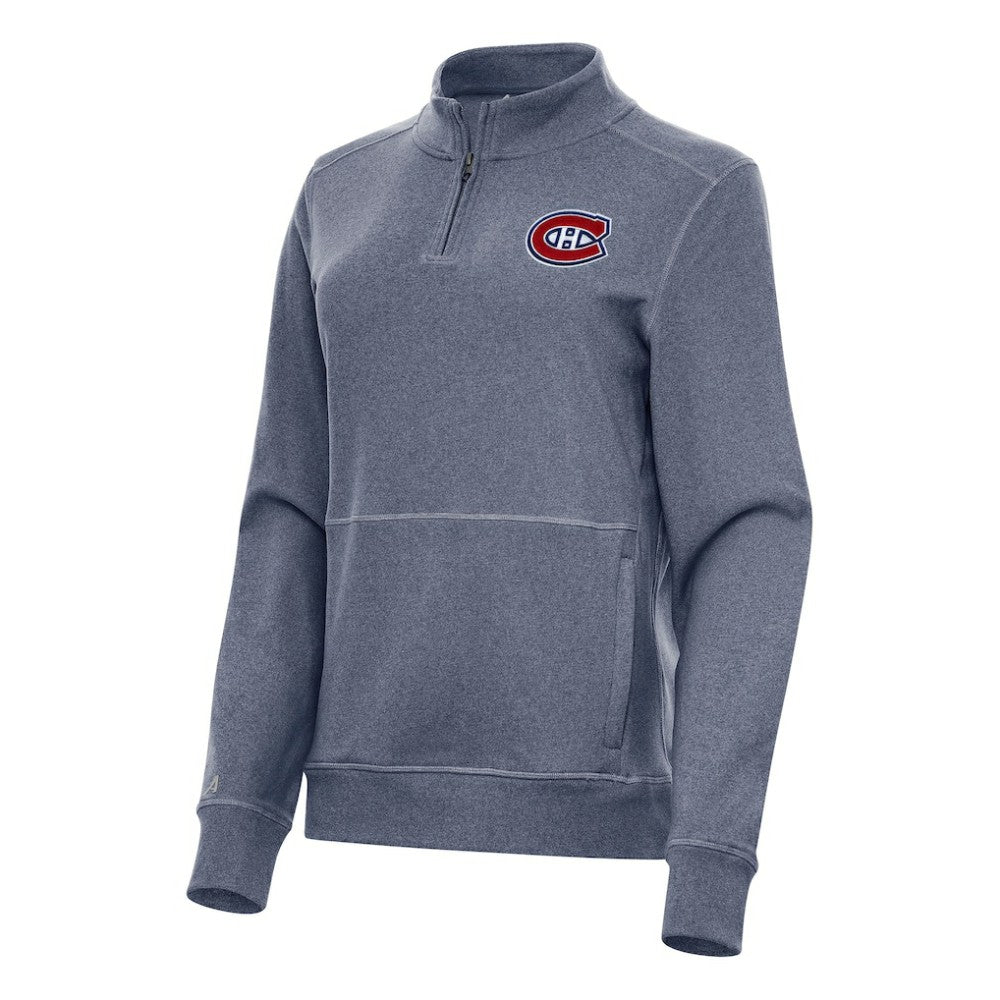 Montreal Canadiens Antigua Women's Crush Quarter-Zip Fleece Sweatshirt -  NHL Sweatshirts