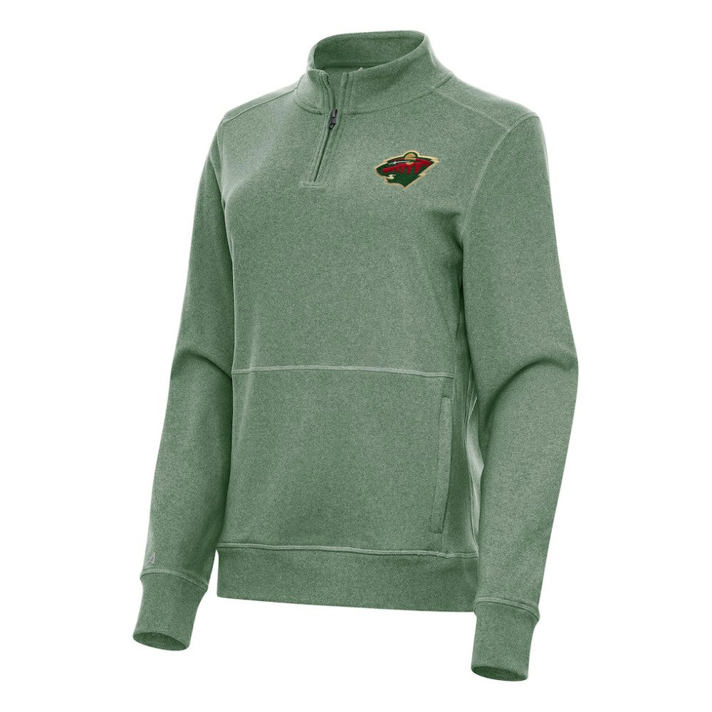 Minnesota Wild Antigua Women's Crush Quarter-Zip Fleece Sweatshirt -  NHL Sweatshirts