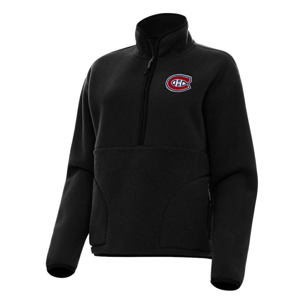 Montreal Canadiens Antigua Women's Figure Half-Zip Pullover Sweatshirt -  NHL Sweatshirts