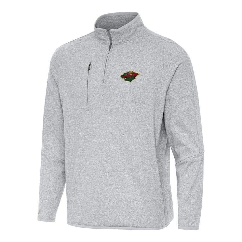 Minnesota Wild Antigua Certain Quarter-Zip Tri-Blend Sweatshirt -  NHL Sweatshirts