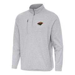 Minnesota Wild Antigua Certain Quarter-Zip Tri-Blend Sweatshirt -  NHL Sweatshirts