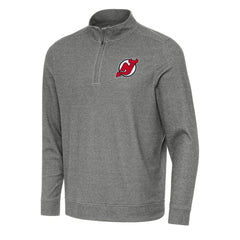 New Jersey Devils Antigua Subtle Quarter-Zip Sweatshirt -  NHL Sweatshirts