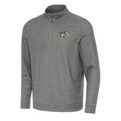 Nashville Predators Antigua Subtle Quarter-Zip Sweatshirt -  NHL Sweatshirts