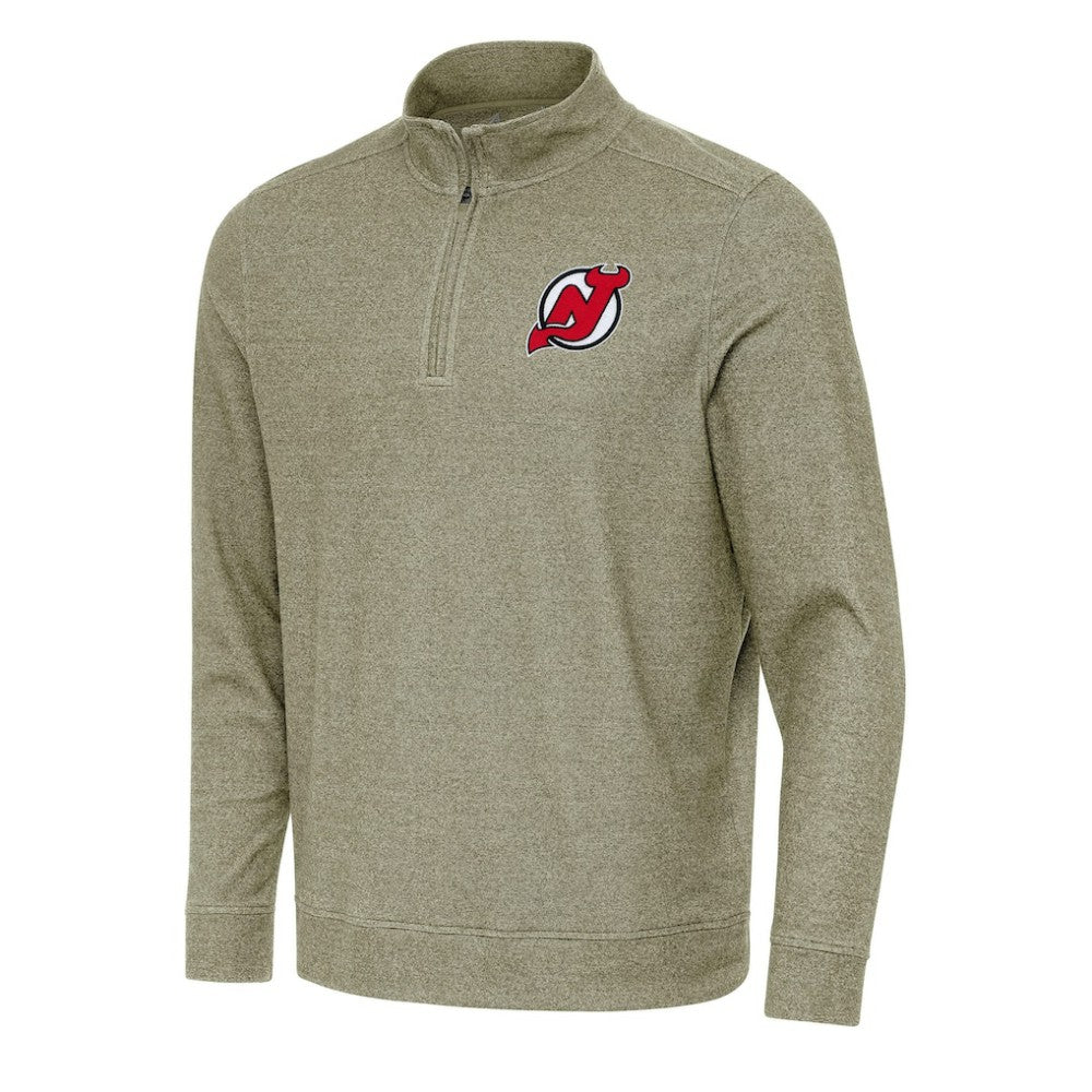 New Jersey Devils Antigua Subtle Quarter-Zip Sweatshirt -  NHL Sweatshirts