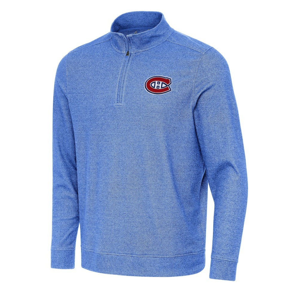 Montreal Canadiens Antigua Subtle Quarter-Zip Sweatshirt -  NHL Sweatshirts