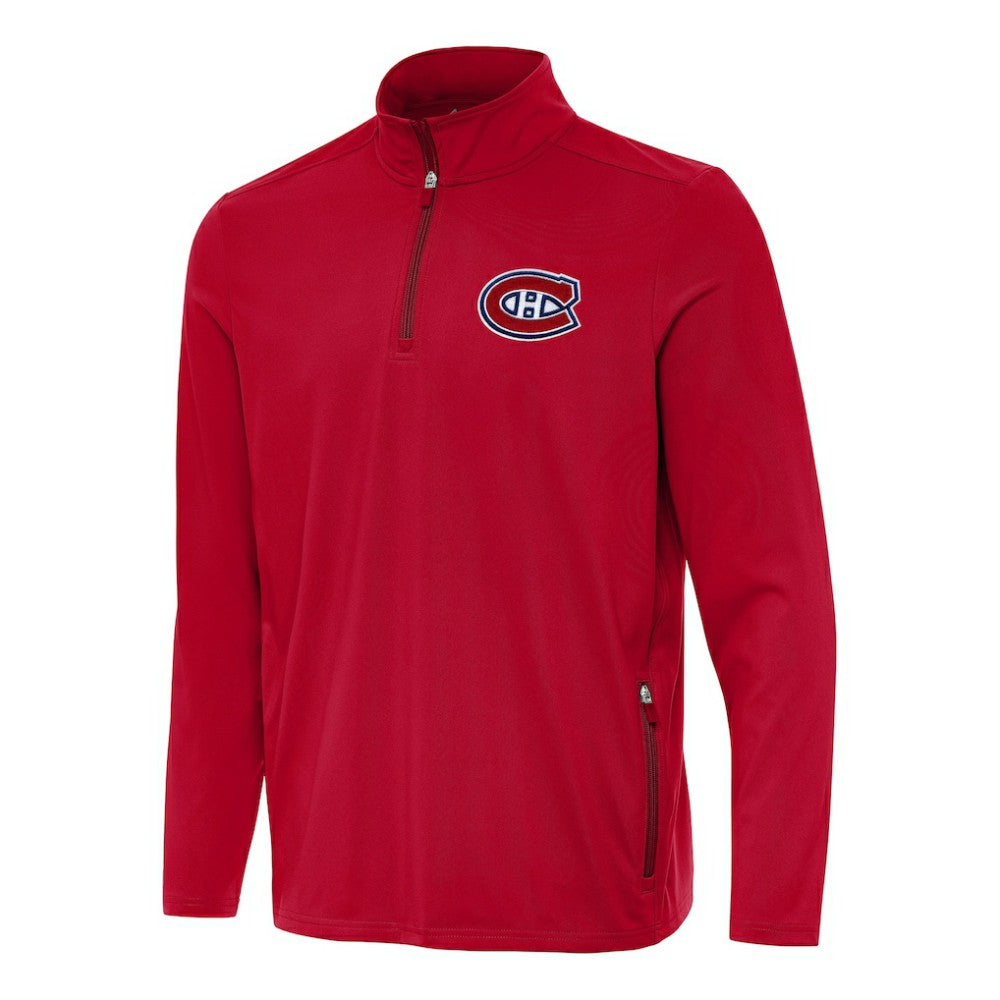 Montreal Canadiens Antigua Perilous Quarter-Zip Sweatshirt -  NHL Sweatshirts