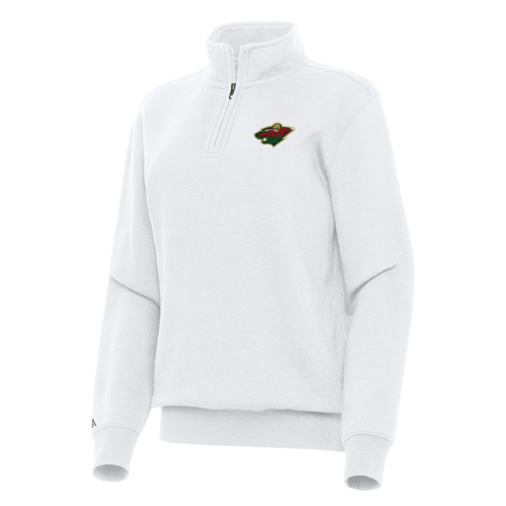 Minnesota Wild Antigua Women's Victory Quarter-Zip Sweatshirt -  NHL Sweatshirts