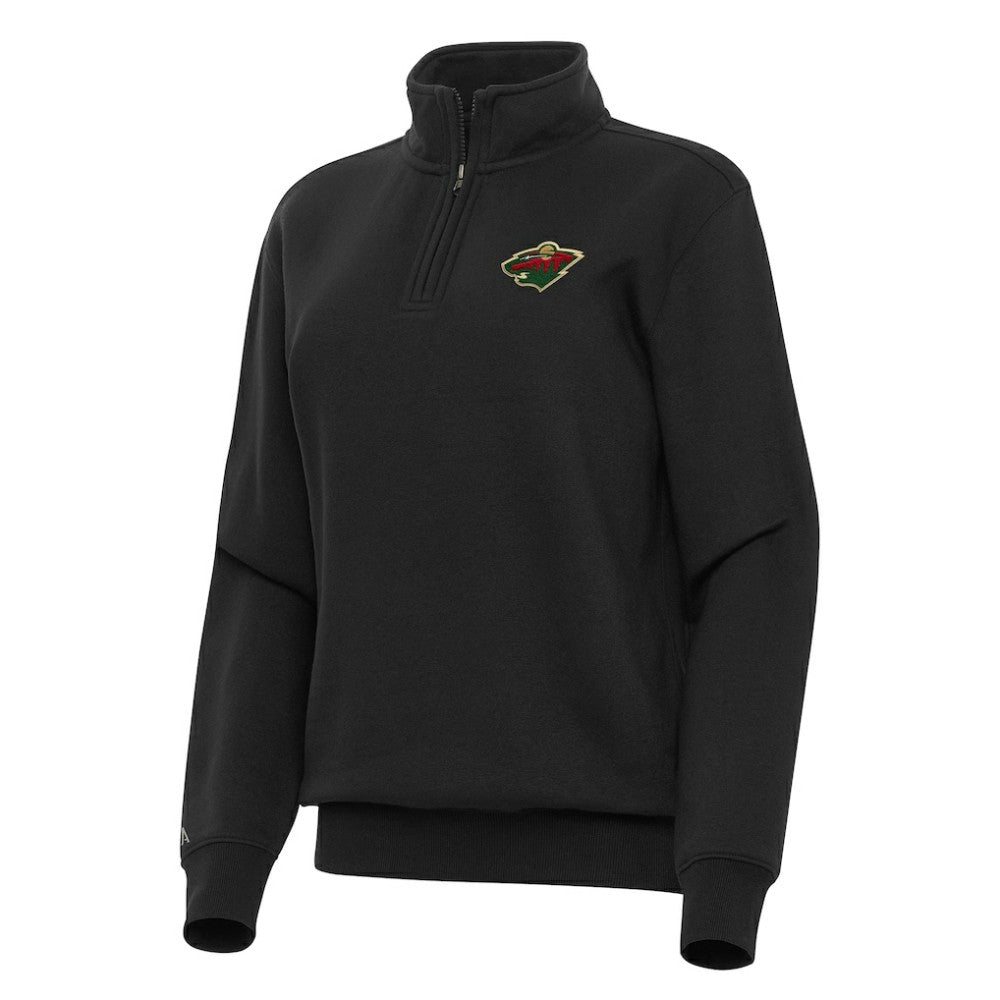 Minnesota Wild Antigua Women's Victory Quarter-Zip Sweatshirt -  NHL Sweatshirts
