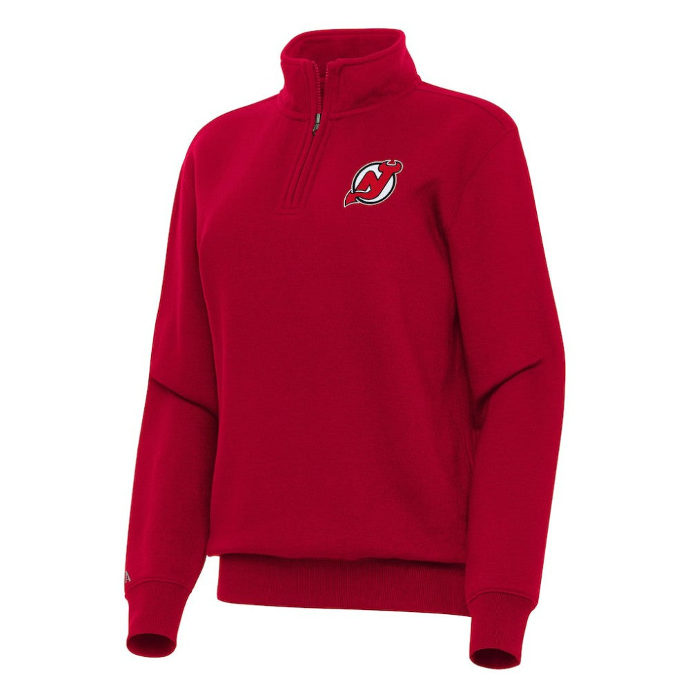 New Jersey Devils Antigua Women's Victory Quarter-Zip Sweatshirt -  NHL Sweatshirts