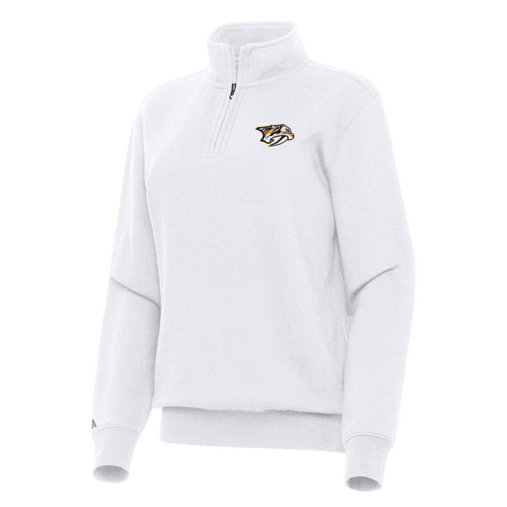 Nashville Predators Antigua Women's Victory Quarter-Zip Sweatshirt -  NHL Sweatshirts