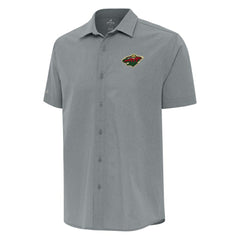 Minnesota Wild Antigua Activate Woven Short Sleeve Button-Up Shirt -  NHL