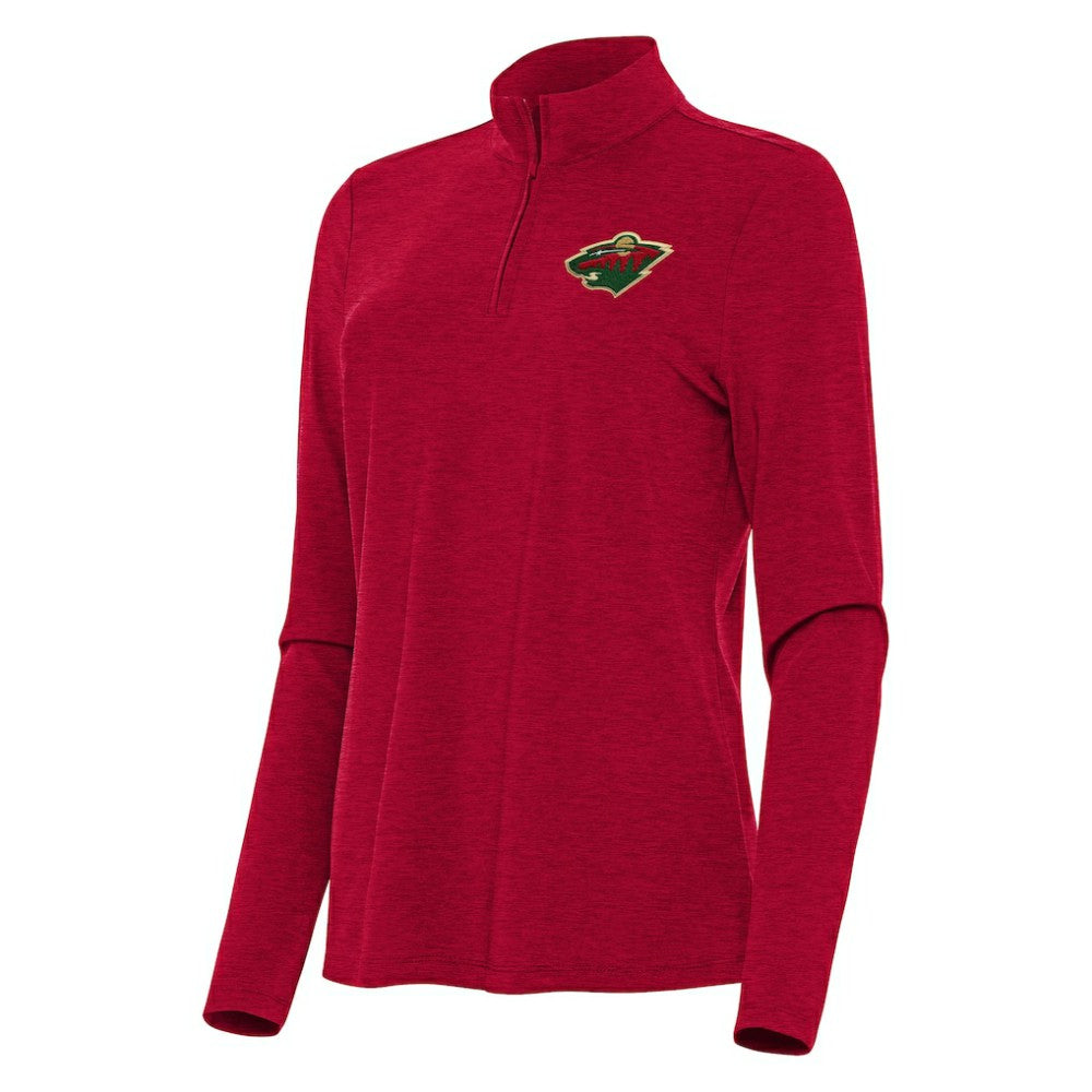 Minnesota Wild Antigua Women's Bright Quarter-Zip Top -  NHL