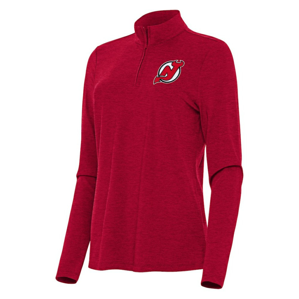 New Jersey Devils Antigua Women's Bright Quarter-Zip Top -  NHL Jerseys