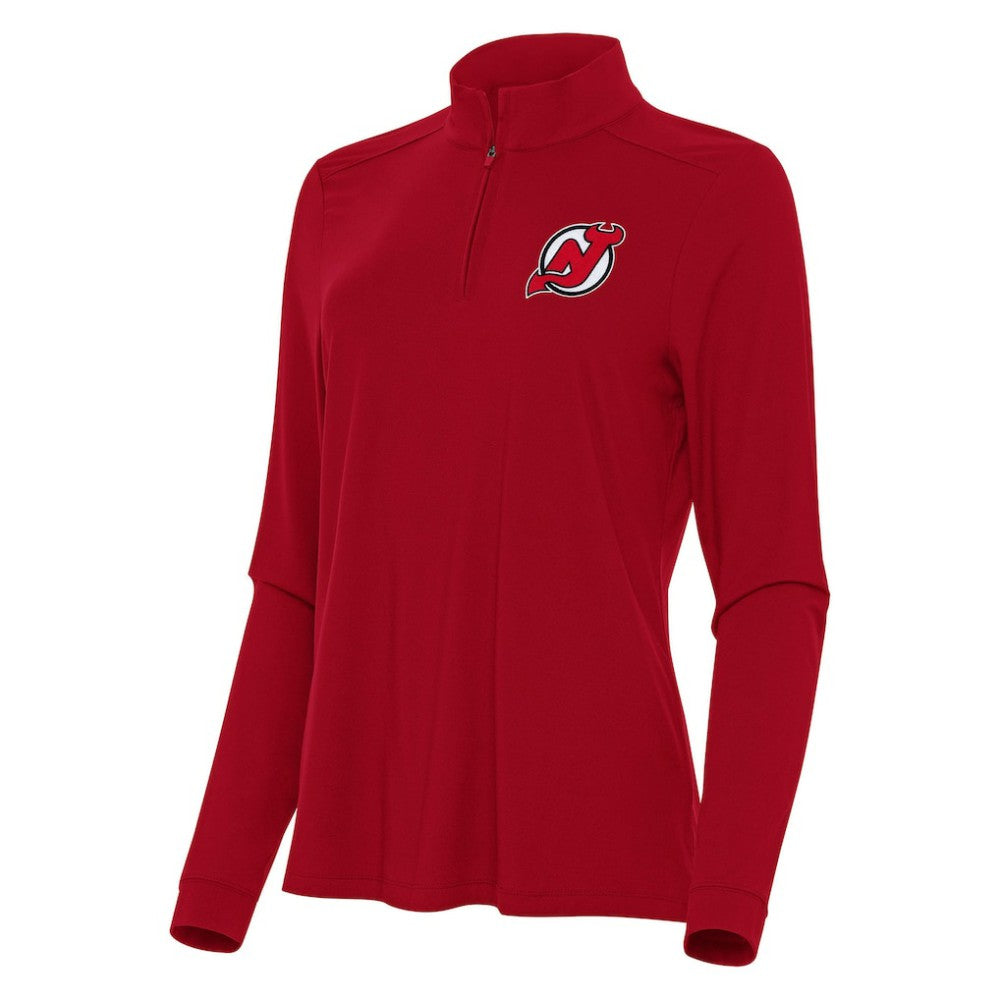 New Jersey Devils Antigua Women's Intent Quarter-Zip Top -  NHL Jerseys