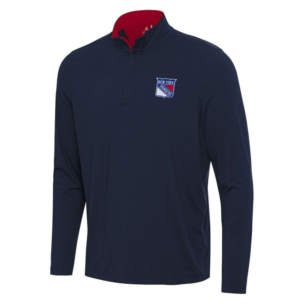 New York Rangers Antigua Content Quarter-Zip Pullover Top -  NHL Pullover