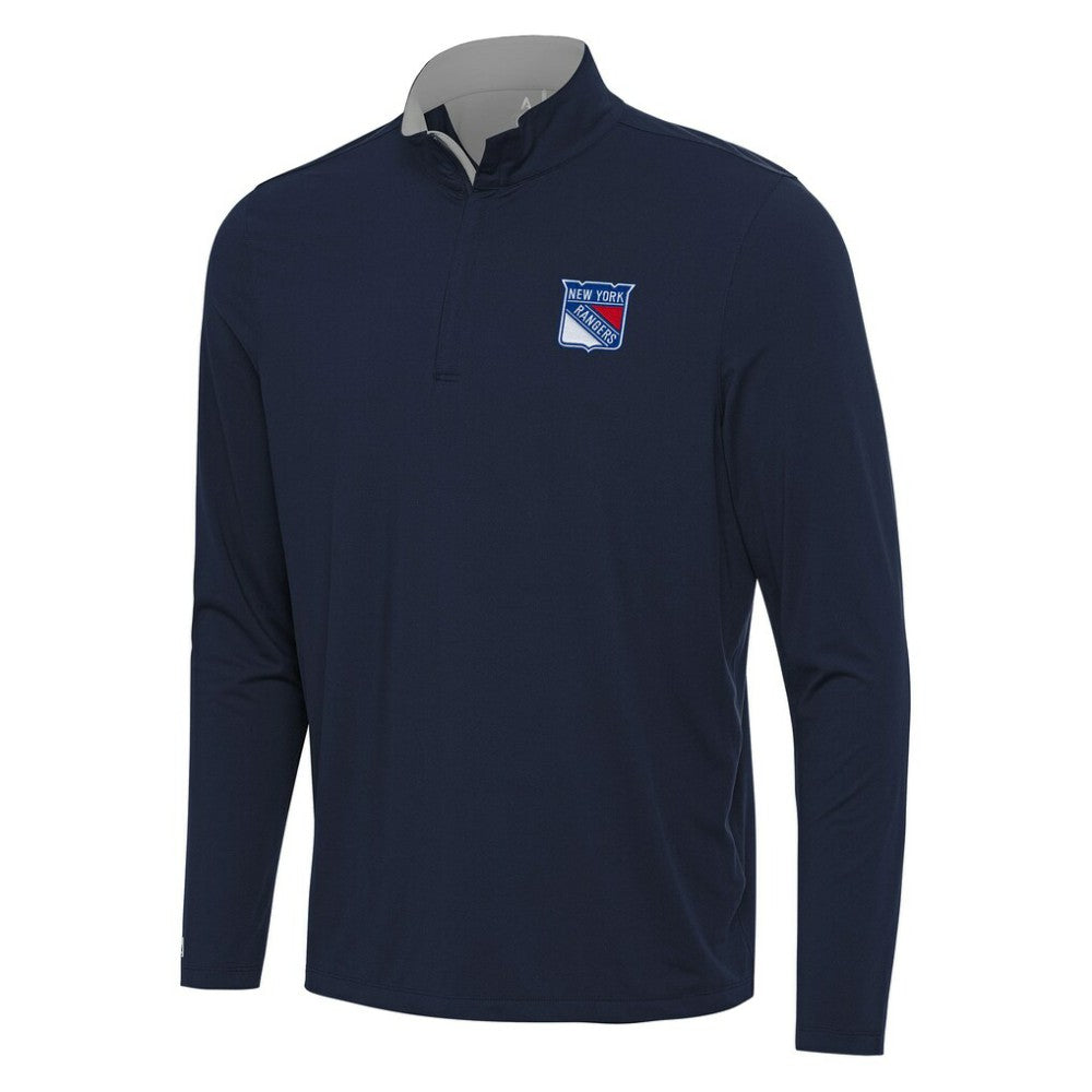 New York Rangers Antigua Content Quarter-Zip Pullover Top -  NHL Pullover
