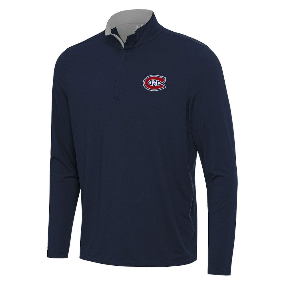 Montreal Canadiens Antigua Content Quarter-Zip Pullover Top -  NHL Pullover