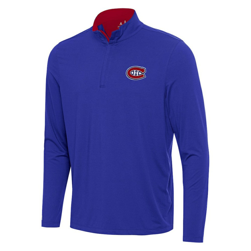 Montreal Canadiens Antigua Content Quarter-Zip Pullover Top -  NHL Pullover