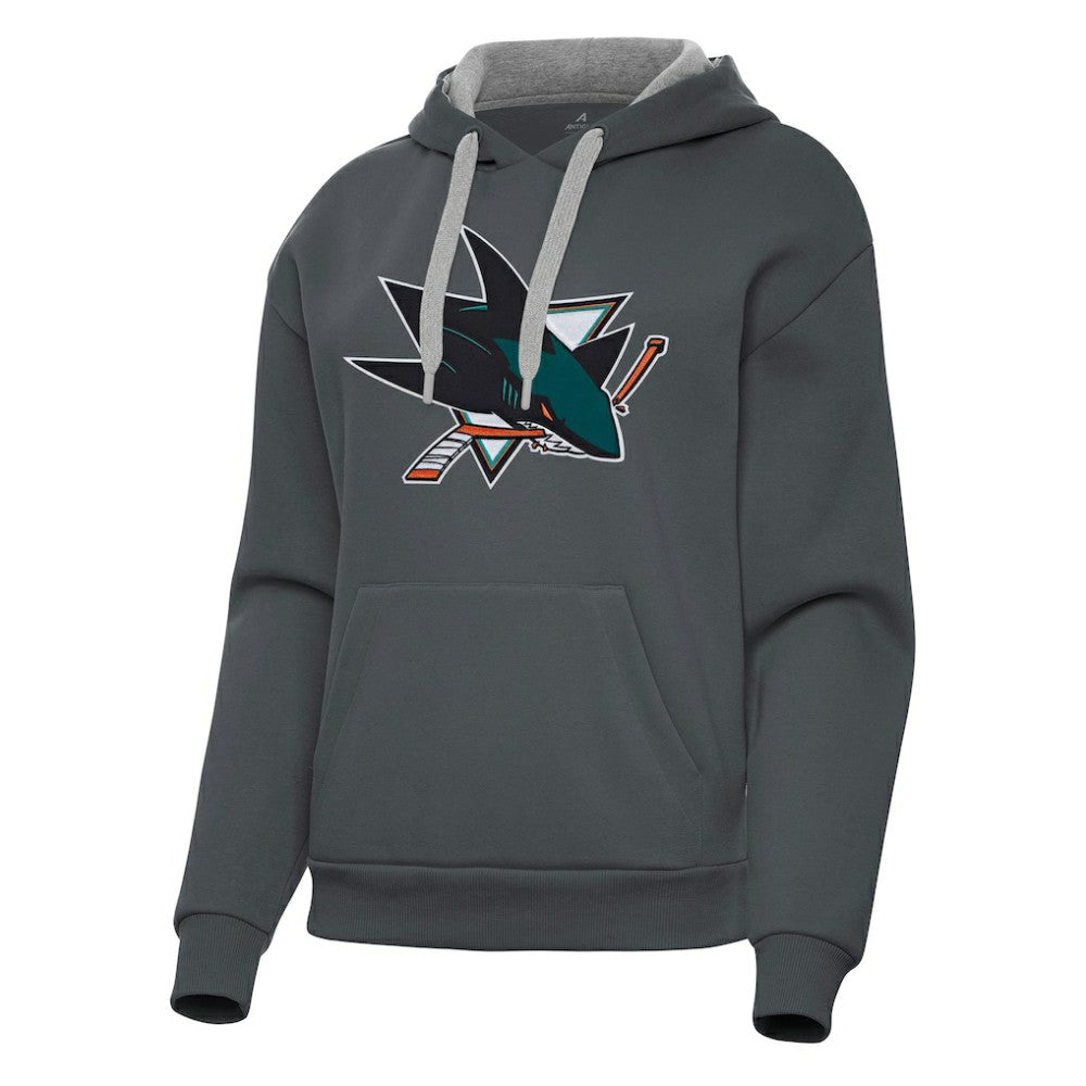 San Jose Sharks Antigua Women's Victory Pullover Hoodie -  NHL Hoodies