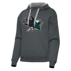 San Jose Sharks Antigua Women's Victory Pullover Hoodie -  NHL Hoodies