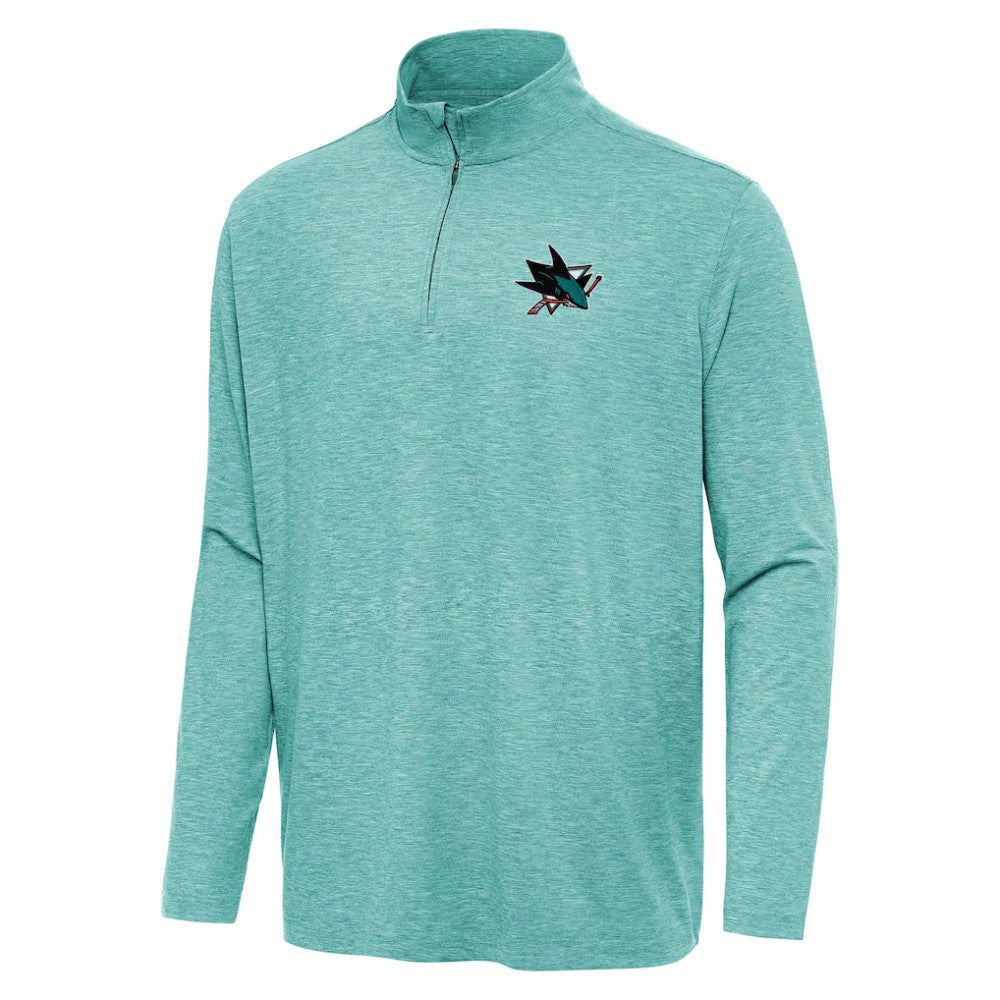 San Jose Sharks Antigua Hunk Quarter-Zip Top -  NHL