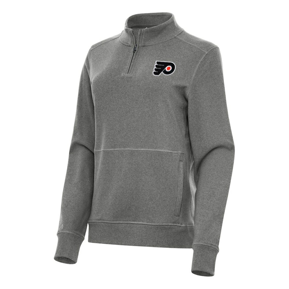 Philadelphia Flyers Antigua Women's Crush Quarter-Zip Fleece Sweatshirt -  NHL Sweatshirts
