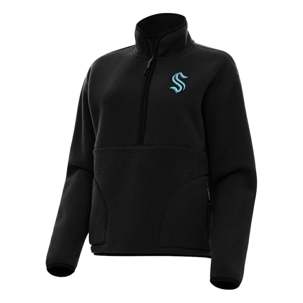 Seattle Kraken Antigua Women's Figure Half-Zip Pullover Sweatshirt -  NHL Sweatshirts