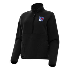 New York Rangers Antigua Women's Figure Half-Zip Pullover Sweatshirt -  NHL Sweatshirts