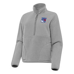 New York Rangers Antigua Women's Figure Half-Zip Pullover Sweatshirt -  NHL Sweatshirts
