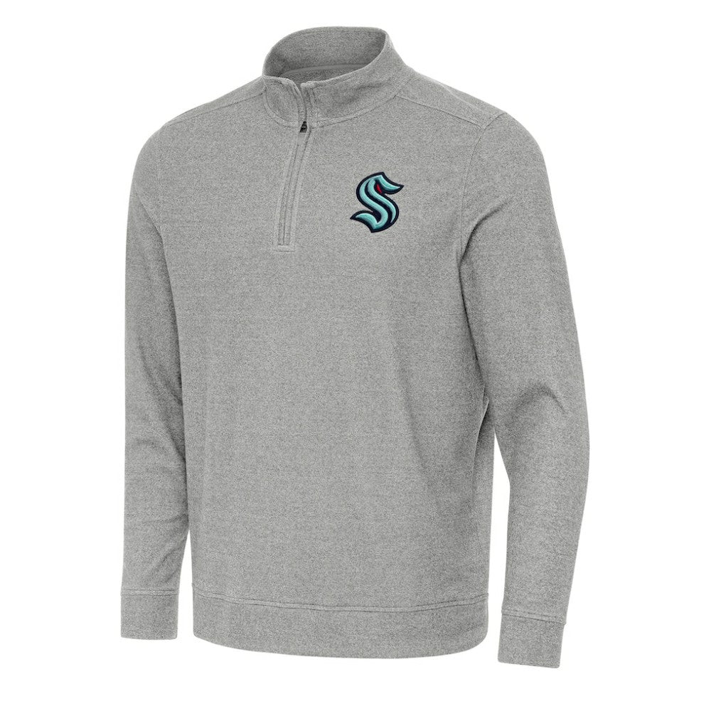 Seattle Kraken Antigua Subtle Quarter-Zip Sweatshirt -  NHL Sweatshirts