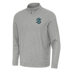 Seattle Kraken Antigua Subtle Quarter-Zip Sweatshirt -  NHL Sweatshirts