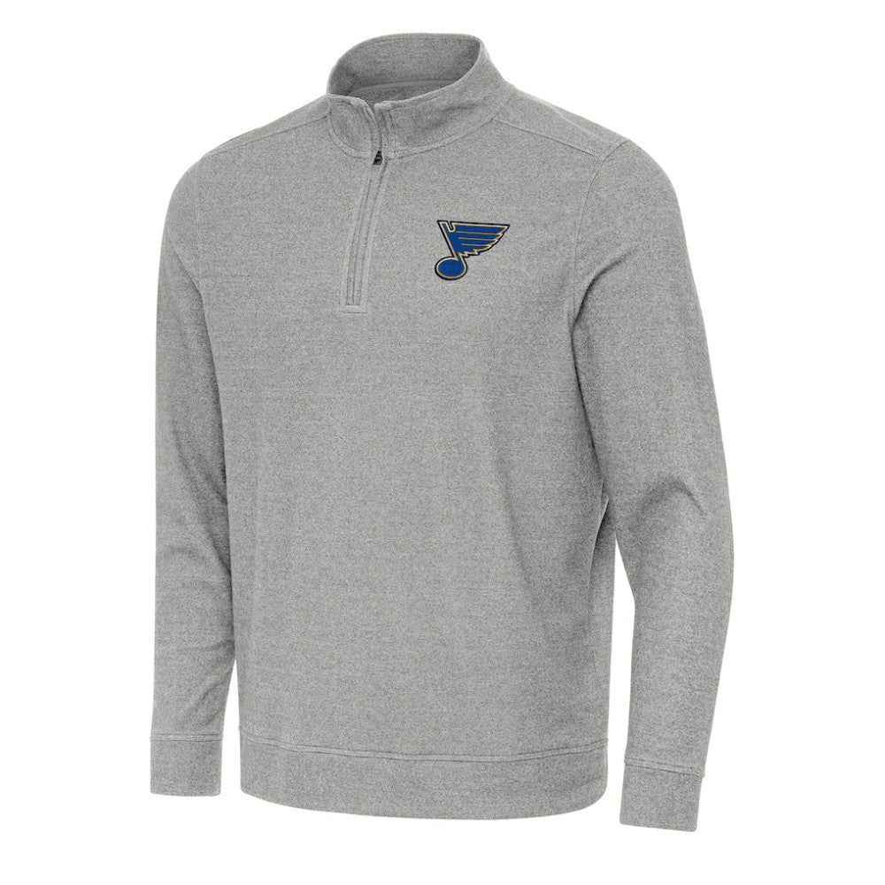 St. Louis Blues Antigua Subtle Quarter-Zip Sweatshirt -  NHL Sweatshirts