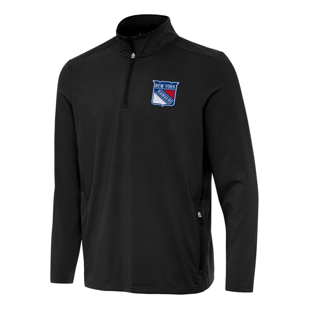New York Rangers Antigua Perilous Quarter-Zip Sweatshirt -  NHL Sweatshirts