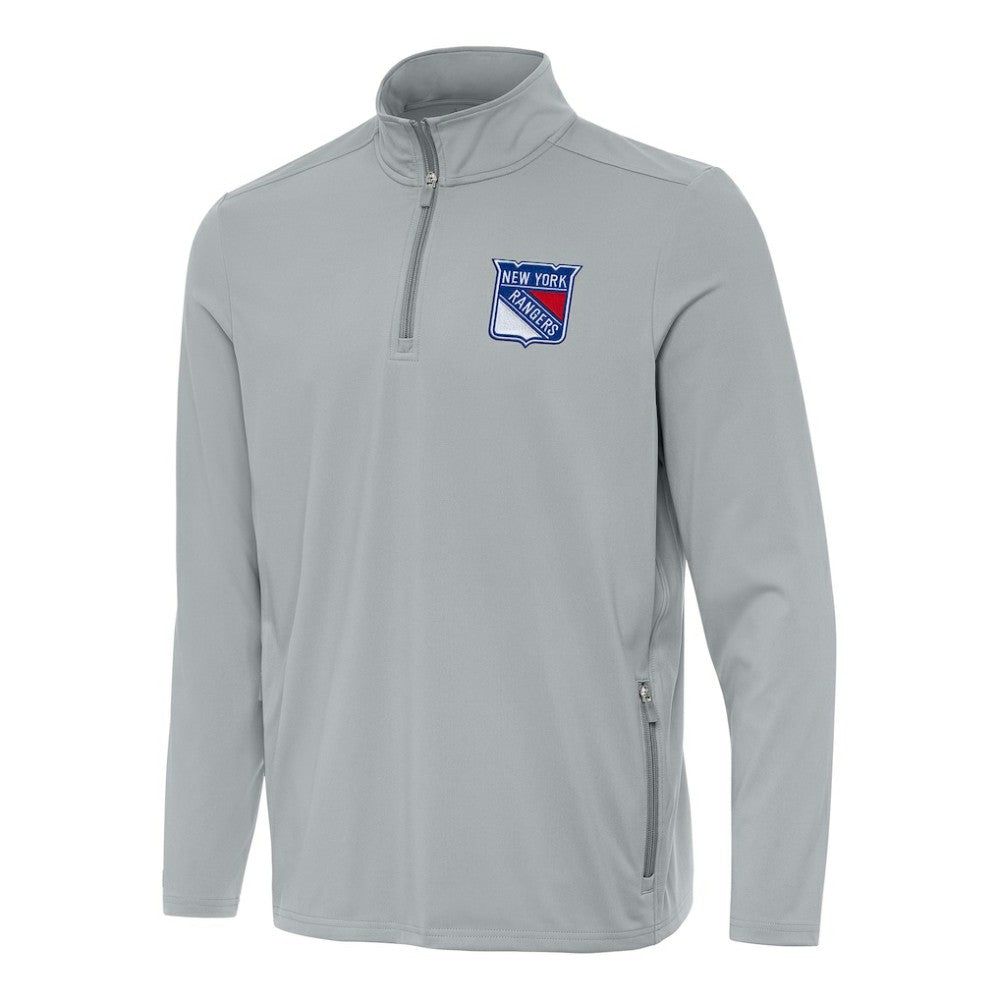 New York Rangers Antigua Perilous Quarter-Zip Sweatshirt -  NHL Sweatshirts