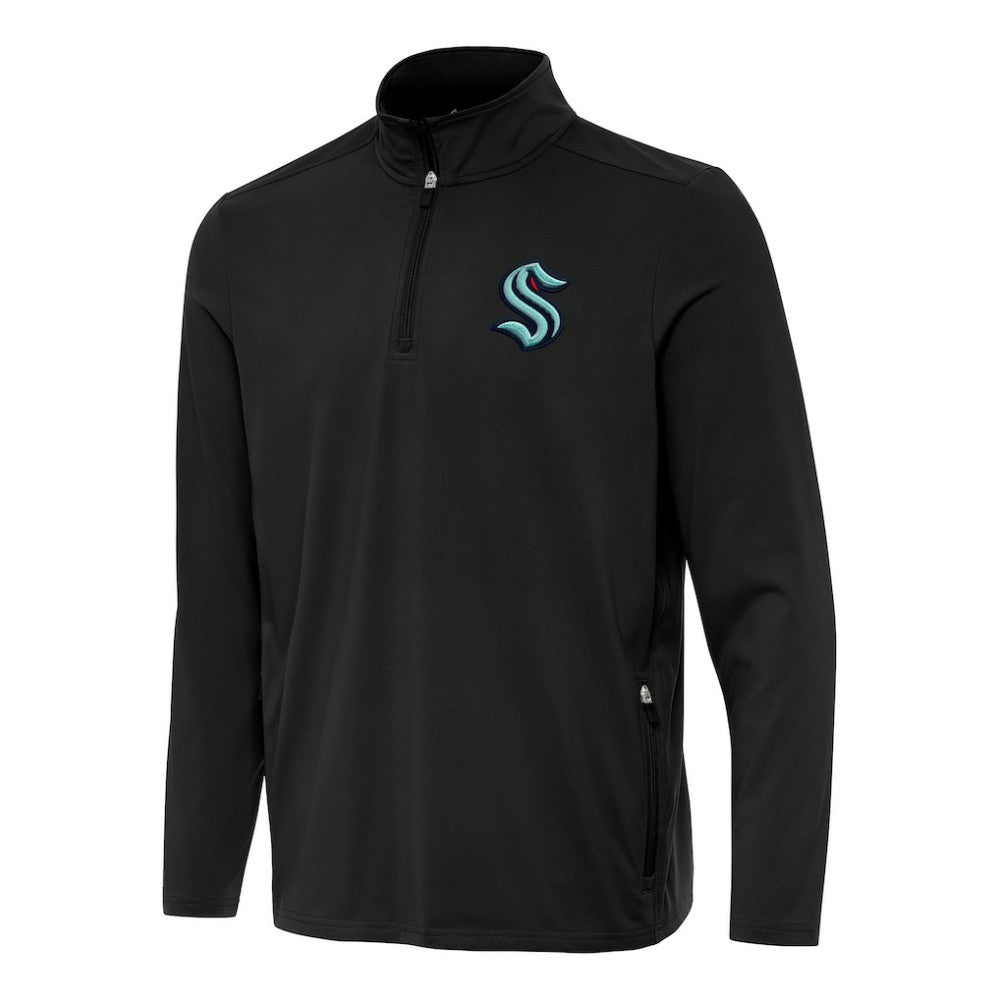 Seattle Kraken Antigua Perilous Quarter-Zip Sweatshirt -  NHL Sweatshirts