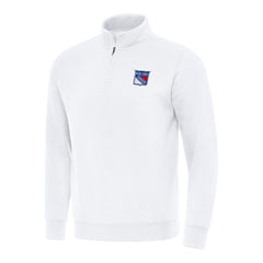 New York Rangers Antigua Victory Quarter-Zip Mock Sweatshirt -  NHL Sweatshirts