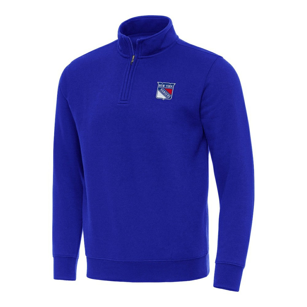 New York Rangers Antigua Victory Quarter-Zip Mock Sweatshirt -  NHL Sweatshirts
