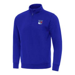 New York Rangers Antigua Victory Quarter-Zip Mock Sweatshirt -  NHL Sweatshirts