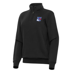 New York Rangers Antigua Women's Victory Quarter-Zip Sweatshirt -  NHL Sweatshirts
