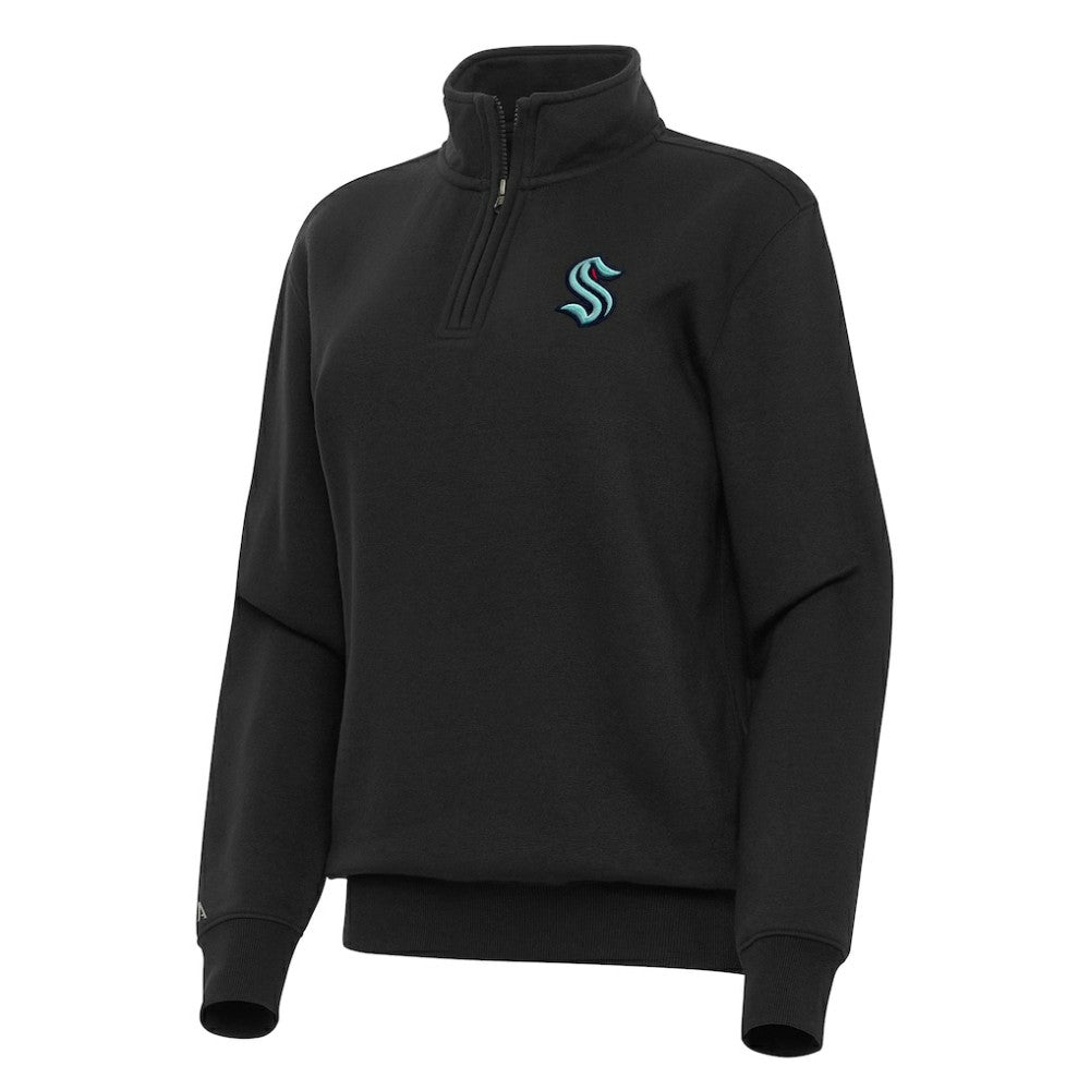 Seattle Kraken Antigua Women's Victory Quarter-Zip Sweatshirt -  NHL Sweatshirts
