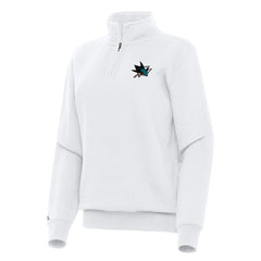 San Jose Sharks Antigua Women's Victory Quarter-Zip Sweatshirt -  NHL Sweatshirts
