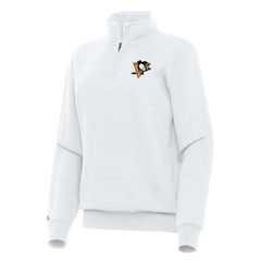 Pittsburgh Penguins Antigua Women's Victory Quarter-Zip Sweatshirt -  NHL Sweatshirts