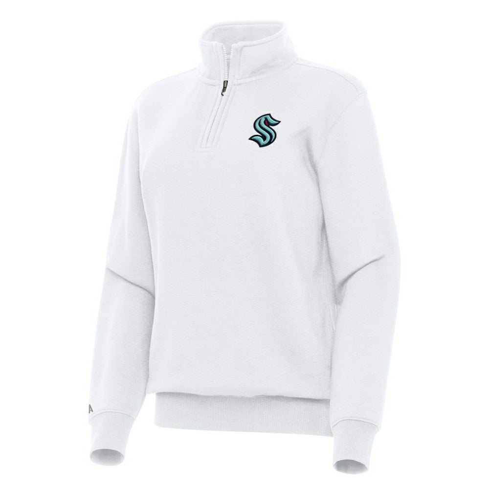 Seattle Kraken Antigua Women's Victory Quarter-Zip Sweatshirt -  NHL Sweatshirts