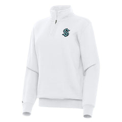 Seattle Kraken Antigua Women's Victory Quarter-Zip Sweatshirt -  NHL Sweatshirts