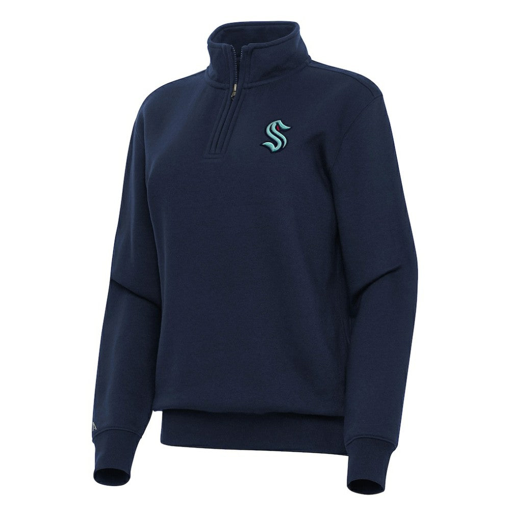 Seattle Kraken Antigua Women's Victory Quarter-Zip Sweatshirt -  NHL Sweatshirts